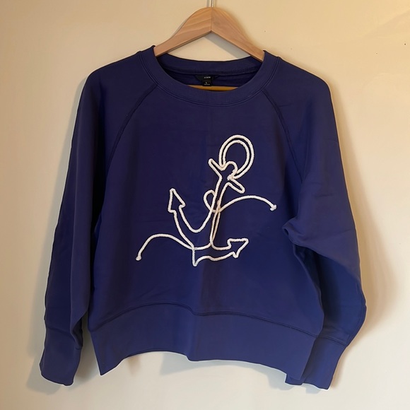 J.Crew Anchor Sweatshirt in Original Cotton Terry - Picture 2 of 6